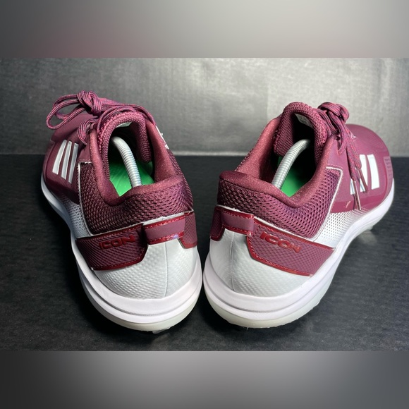 Adidas Icon 7 ‘Team Maroon’ Metal Baseball Cleats [FZ1555 ] Men’s Size 13 New - Picture 6 of 10